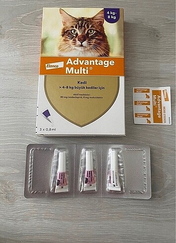 Adwantag multi kedi iç dış bit pire kene damlası