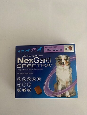 Nexsgard spectra köpek iç dış