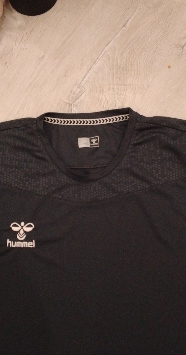 Hummel Siyah Erkek Kısa Kollu Spor Tişört - Görsel 3