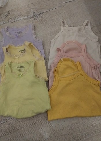 Çocuk Pastel Renkli Atlet Seti - Görsel 3