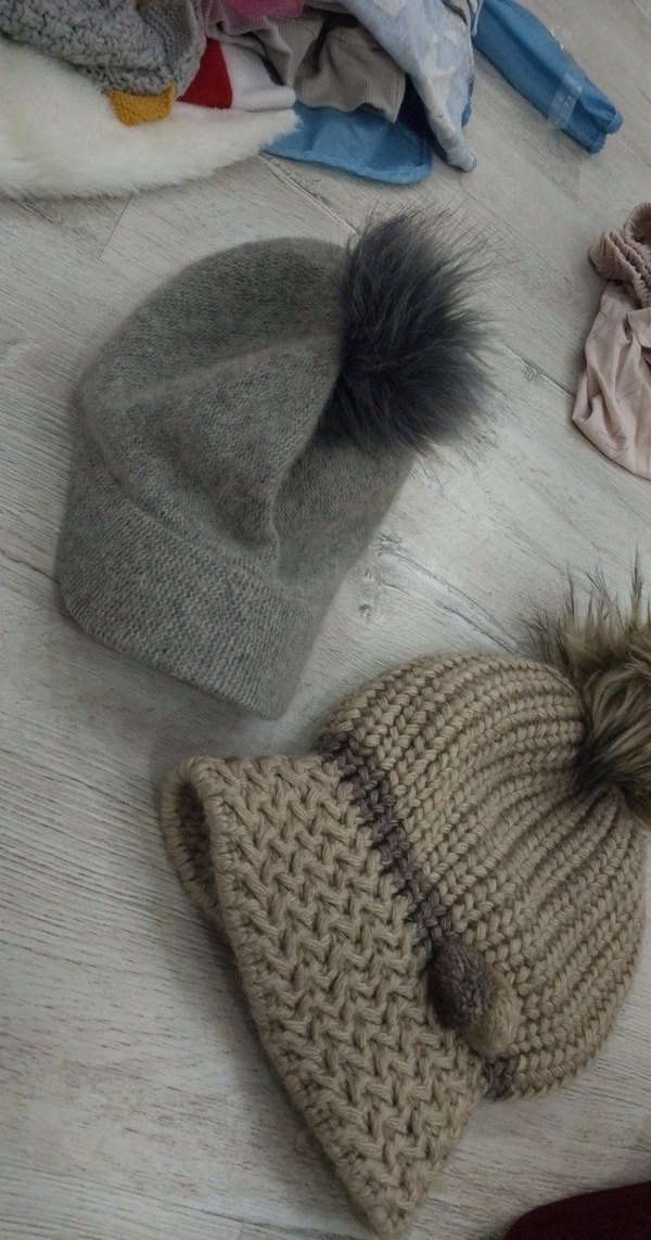 Bej Örgü Ponponlu Kadın Bere - Görsel 2