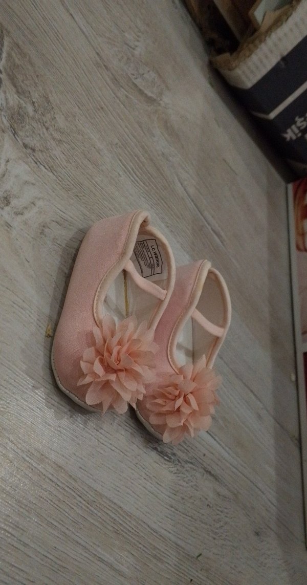 Kız Çocuk Pembe Fırfırlı Babet - Görsel 3