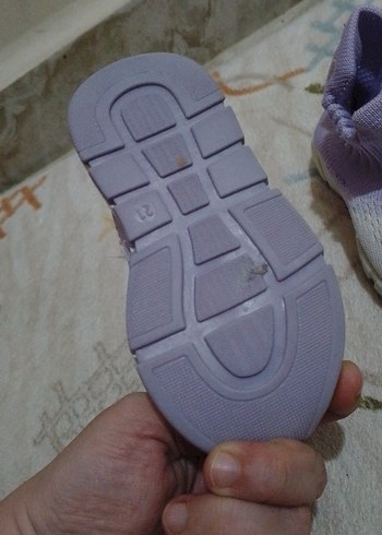 Kız Çocuk Mor Elastik Spor Ayakkabı - Görsel 6