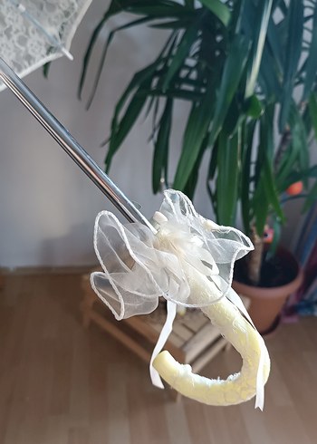 Gelinlik Çekim Dekor Dantel Kadın Şemsiye - Görsel 7