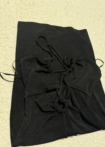 Siyah  bershka  elbise - Görsel 2