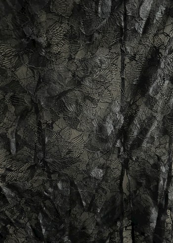 H&M Dantel Detaylı Siyah Midi Hamile Eteği - Görsel 5