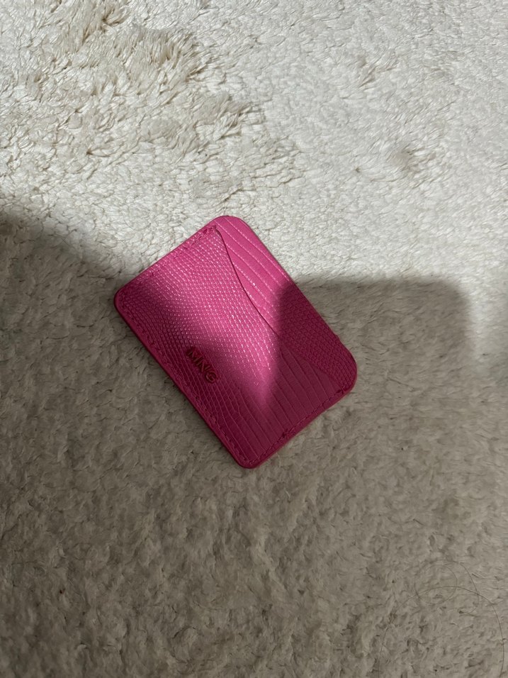 Mango Pembe Deri Yılan Desenli Kadın Cüzdanı - Görsel 3