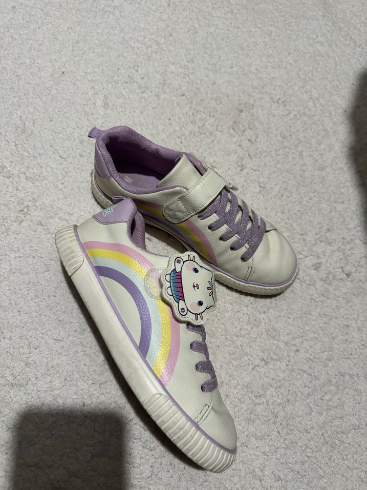 H&M Kız Çocuk Mor Bağcıklı ve Cırtlı Spor Ayakkabı - Görsel 2