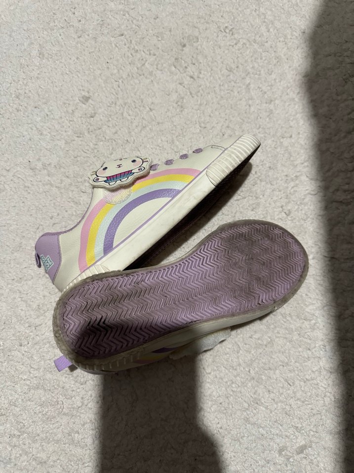 H&M Kız Çocuk Mor Bağcıklı ve Cırtlı Spor Ayakkabı - Görsel 5