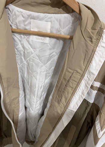 Mango Bej Fermuarlı Spor Kadın Ceket - Görsel 2