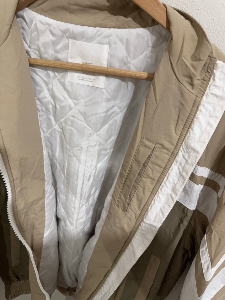 Mango Bej Fermuarlı Spor Kadın Ceket - Görsel 2