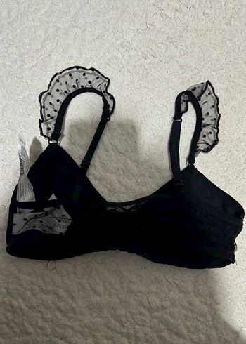 Stradavarıus Siyah Gotik Parisian Midi Bralet - Görsel 3