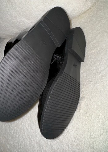 Siyah Rugan Kadın Stiletto Bot - Görsel 4