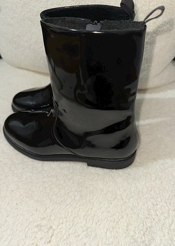 Siyah Rugan Kadın Stiletto Bot - Görsel 3