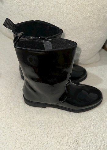 Siyah Rugan Kadın Stiletto Bot - Görsel 2