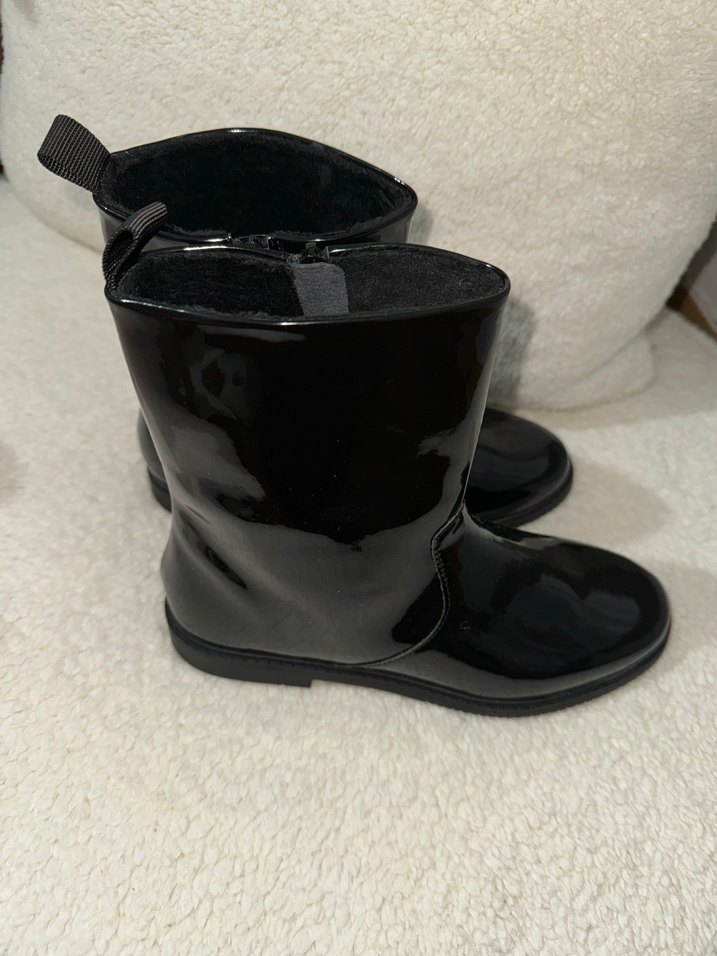 Siyah Rugan Kadın Stiletto Bot - Görsel 2