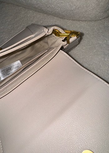 Bej Deri Kadın Çanta - Görsel 9