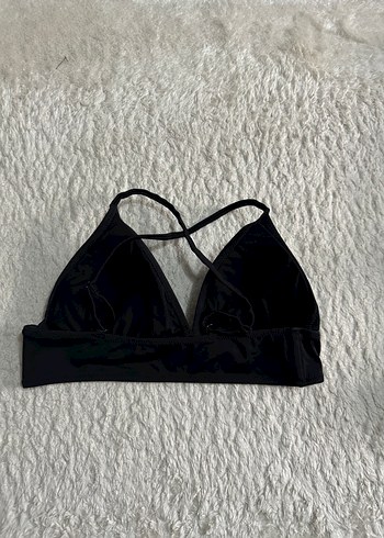 s Beden siyah Renk Siyah İnce Askılı Kadın Bikini Üstü