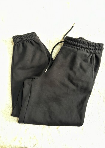 Siyah Rahat Kesim Kadın Eşofman Altı - Görsel 2