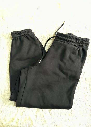 Siyah Rahat Kesim Kadın Eşofman Altı - Görsel 3