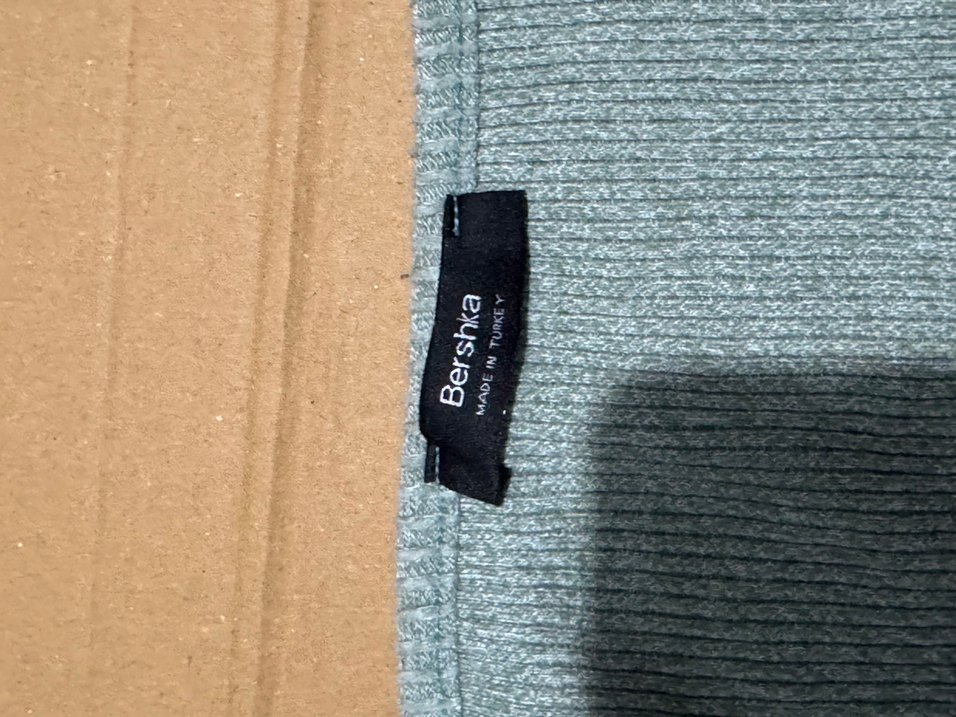 Yeşik Uzun Kollu Örgü Kadın Kazak - Görsel 2