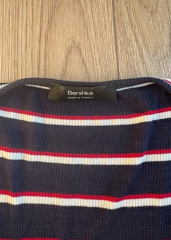 Düğmeli Çizgili Midi Elbise - Görsel 2