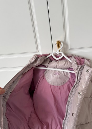 Kapüşonlu Kürklü Kız Çocuk Mont - Görsel 3