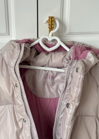 Kapüşonlu Kürklü Kız Çocuk Mont - Görsel 2