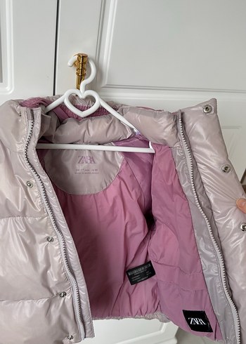 Kapüşonlu Kürklü Kız Çocuk Mont - Görsel 4