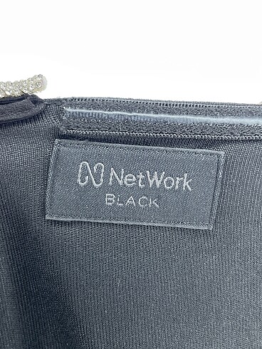 34 Beden siyah Renk Network Uzun Elbise %70 İndirimli.