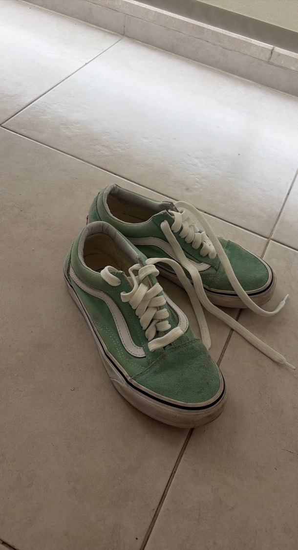 Kadın Yeşil Minimalist Dolgu  Spor Ayakkabı - Görsel 3