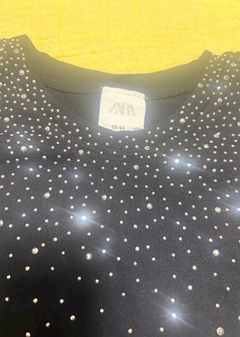 Kız Çocuk Gri Pul İşlemeli Uzun Kollu Tişört - Görsel 2