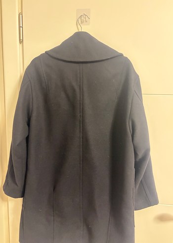 Çift Düğmeli Lacivert Kaban - Görsel 2