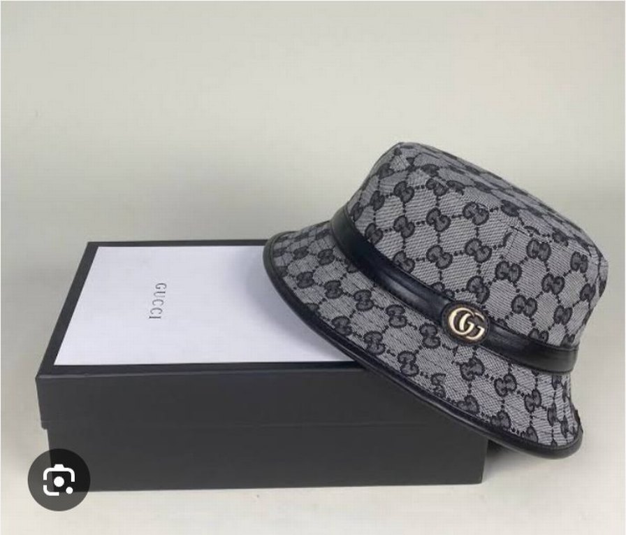 Gucci Logolu Kahverengi Kadın Şapka - Görsel 2