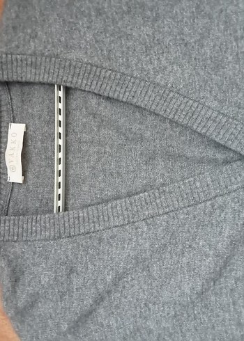 Vakko Gri V-Yaka Örgu yelek - Görsel 4