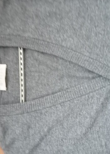 Vakko Gri V-Yaka Örgu yelek - Görsel 5