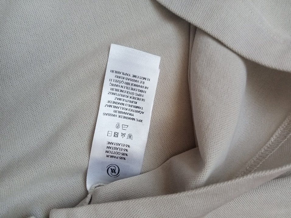 Bej Erkek Polo Yaka Kısa Kollu Tişört - Görsel 4