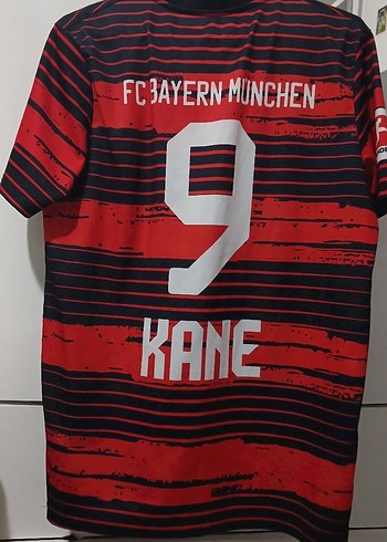 Bayern Münih Erkek Kırmızı Baskılı Spor Tişört - Görsel 2