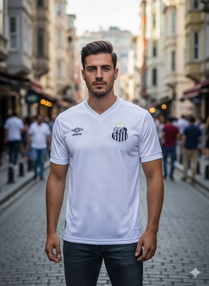 Beyaz Neymar Jr. Santos Forma - Görsel 3