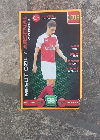 Mesut Özil Arsenal Forvet Kartı