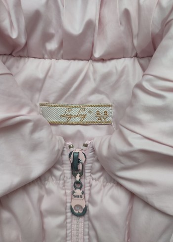 Kız Çocuk Pembe Fermuarlı Yelek - Görsel 2