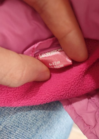 Kız Çocuk Fermuarlı Pembe Yelek - Görsel 3