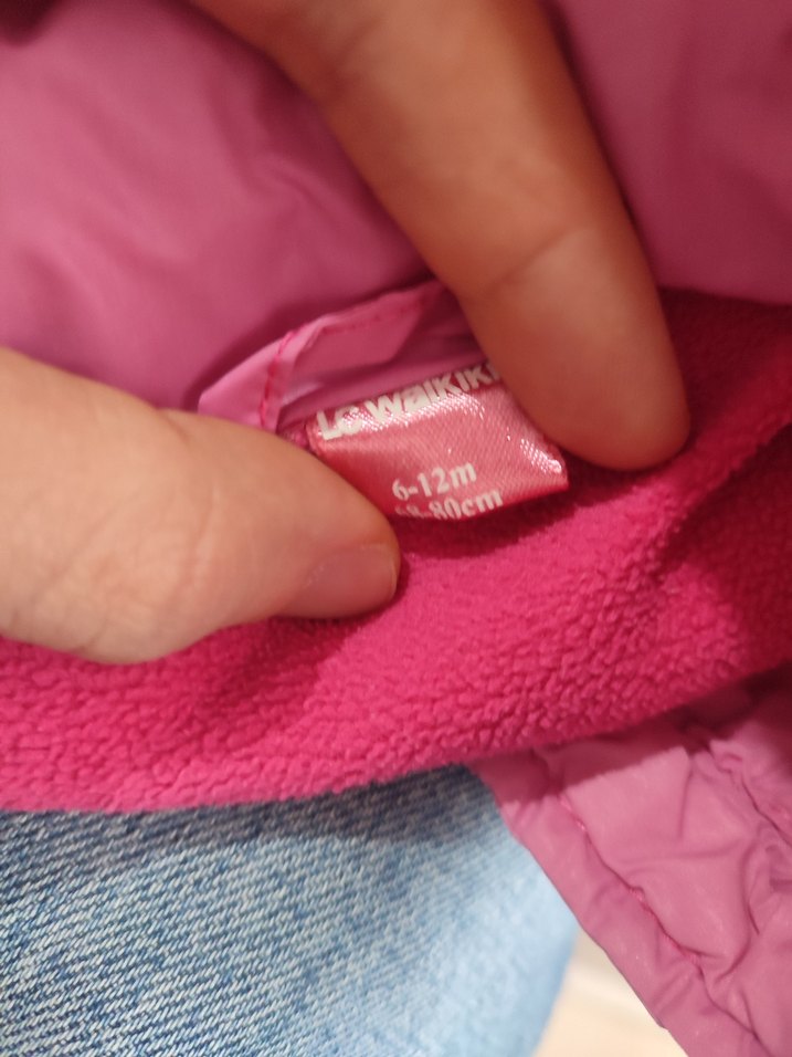 Kız Çocuk Fermuarlı Pembe Yelek - Görsel 3