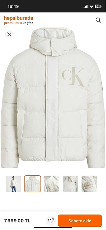 Orijinal Calvin Klein Erkek Mont