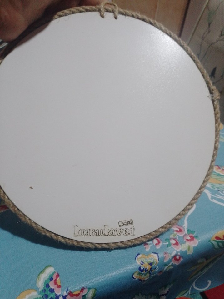 Bohem Beyaz Çiçekli Dekoratif Tepsi - Görsel 5