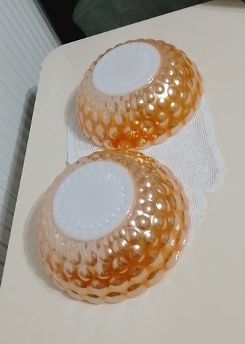 Parlak Bej Batik Desenli salata tabağı - Görsel 4