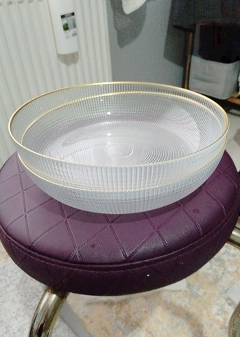 Modern Açık Mor Cam Tabak - Görsel 2