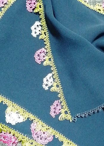 iğne oyası başörtüsü - Görsel 3