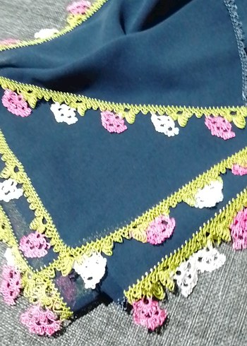 iğne oyası başörtüsü - Görsel 4