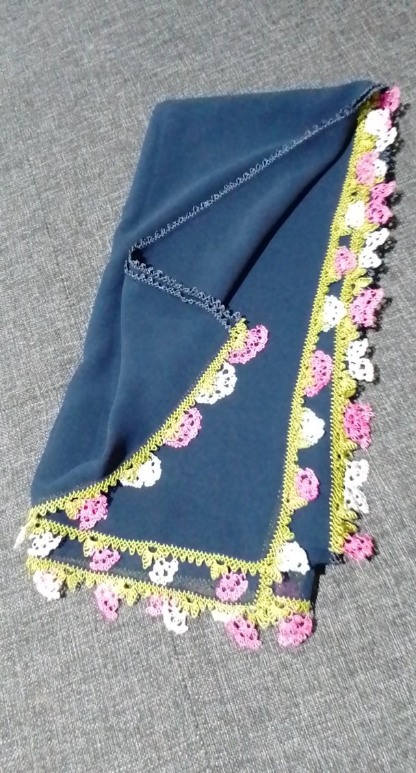 iğne oyası başörtüsü - Görsel 2